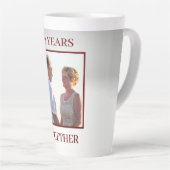 Aangepaste foto Jubileum Latte Mok (Rechterhoek)