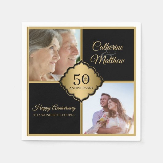 Aangepaste foto Jubileum Servet (Voorkant)