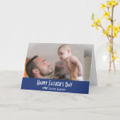 Aangepaste foto-Kaart op maat van Vaderdag Kaart (Gele Bloem)