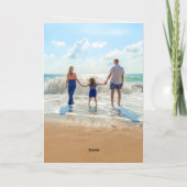 Aangepaste foto-Kaart op zaterdag met foto's uit u Folie Wenskaart (Achterkant)