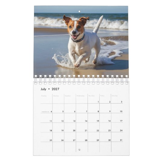 Aangepaste foto kalender voor honden (Jul 2027)