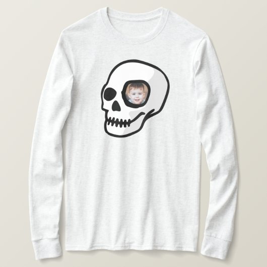 Aangepaste foto Kantelige dag van dood T-shirt (Design voorkant)