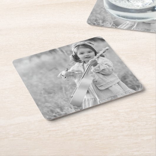 Aangepaste foto kartonnen onderzetters (Schuin)