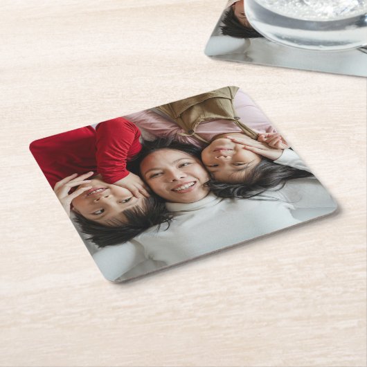 Aangepaste foto kartonnen onderzetters (Schuin)