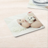 Aangepaste foto kartonnen onderzetters (Schuin)