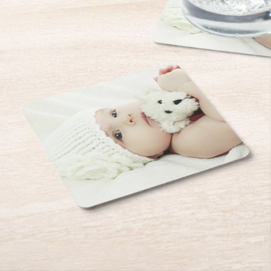 Aangepaste foto kartonnen onderzetters (Schuin)