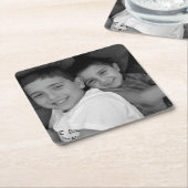 Aangepaste foto kartonnen onderzetters (Schuin)