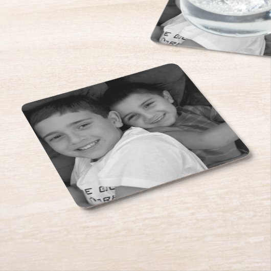 Aangepaste foto kartonnen onderzetters (Schuin)