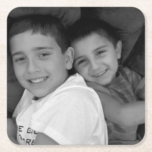 Aangepaste foto kartonnen onderzetters (Voorkant)