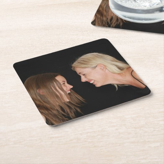 Aangepaste foto kartonnen onderzetters (Schuin)