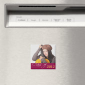 Aangepaste foto kastanjebruin rode klasse van scho magneet (Insitu (Vaatwasser))