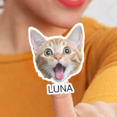 Aangepaste Foto Kat Hond Huisdier | Gepersonalisee Sticker