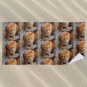 Aangepaste foto kat hond huisdier strandlaken