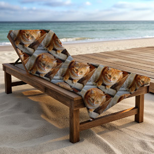 Aangepaste foto kat hond huisdier strandlaken