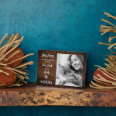 Aangepaste foto kat huisdier herdenkingsplaat fotoplaat (Zijkant)