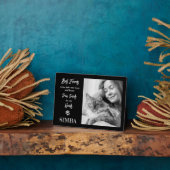 Aangepaste foto kat huisdier herdenkingsplaat fotoplaat (Zijkant)