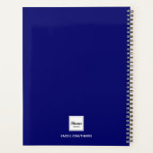 Aangepaste foto kat huisdier marine blauw 2026 planner (Achterkant)