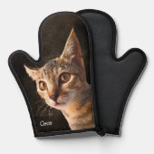 Aangepaste foto Kat of Hond met Naam Sjabloon Ovenwant (Voorkant / Achterkant)