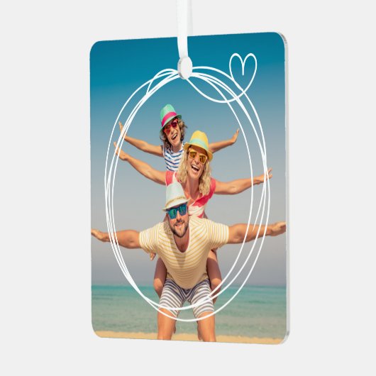 Aangepaste foto keepsake ornament (Voorkant links)