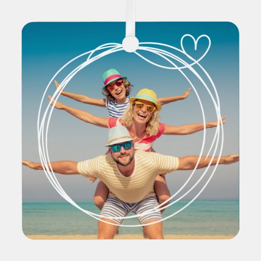 Aangepaste foto keepsake ornament (Voorkant)