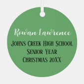 Aangepaste foto keepsake ornament sneeuwvlokken (Achterkant)