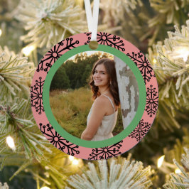 Aangepaste foto keepsake ornament sneeuwvlokken