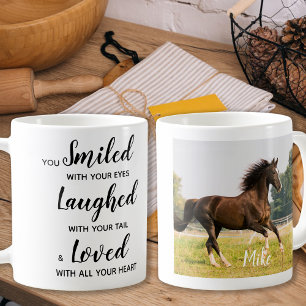 Aangepaste foto Keepsake Pet Horse Memorial Koffiemok