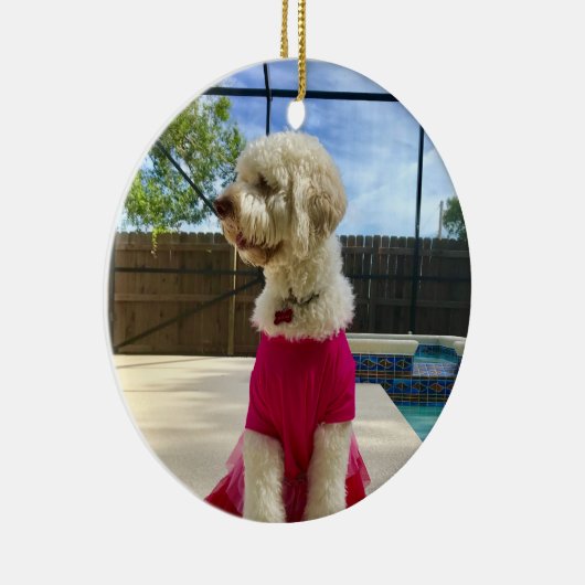 Aangepaste foto keramisch ornament (Rechts)