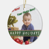 Aangepaste foto keramisch ornament (Links)