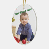 Aangepaste foto keramisch ornament (Links)