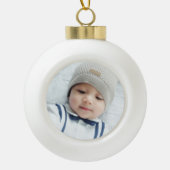 Aangepaste foto keramische bal ornament (Voorkant)