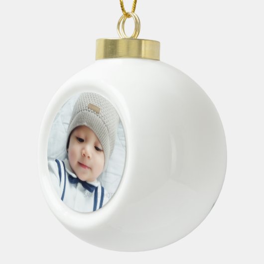 Aangepaste foto keramische bal ornament (Rechts)