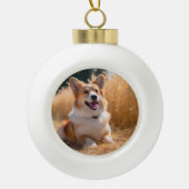 Aangepaste foto keramische bal ornament (Voorkant)