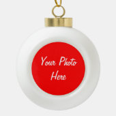 Aangepaste foto keramische bal ornament (Voorkant)