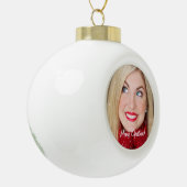 Aangepaste foto keramische bal ornament (Links)