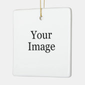 Aangepaste foto keramische kerstbal keramisch ornament (Links)