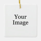 Aangepaste foto keramische kerstbal keramisch ornament (Voorkant)