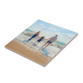 Aangepaste Foto Keramische Tegel Gift met Uw Foto' Tegeltje (Zijkant)