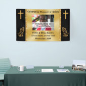 Aangepaste foto-kerk of Jubileum-banner van pastor Spandoek (Beurs)