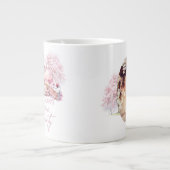 Aangepaste foto Kersenbloesem Bruiloftsthee Grote Koffiekop (Voorkant)