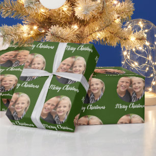 Aangepaste foto Kerst Cadeaupapier