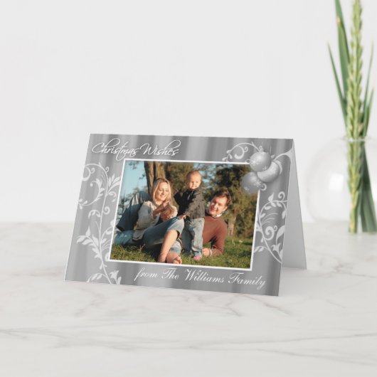 Aangepaste Foto Kerst Kaart (Voorkant)