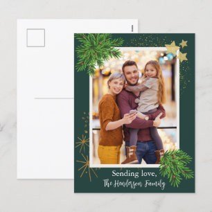 Aangepaste foto Kerst Kaart gepersonaliseerd Brief