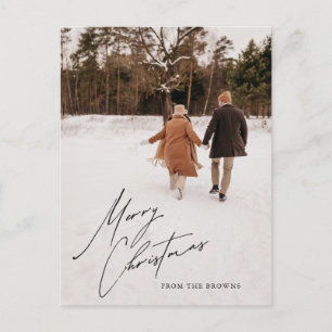 Aangepaste foto Kerst Kaart gepersonaliseerd Brief