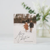 Aangepaste foto Kerst Kaart gepersonaliseerd Brief (Staand voorkant)