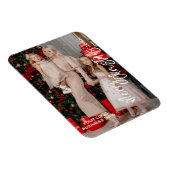 Aangepaste Foto Kerst Kaart Magneet, Zakelijke Log Magneet (Rechterzijde)