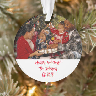 AANGEPASTE FOTO KERST ORNAMENT