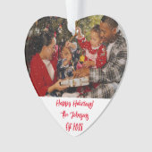 AANGEPASTE FOTO KERST ORNAMENT (voorkant)
