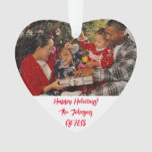 AANGEPASTE FOTO KERST ORNAMENT (voorkant)