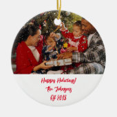 AANGEPASTE FOTO KERST ORNAMENT (Voorkant)